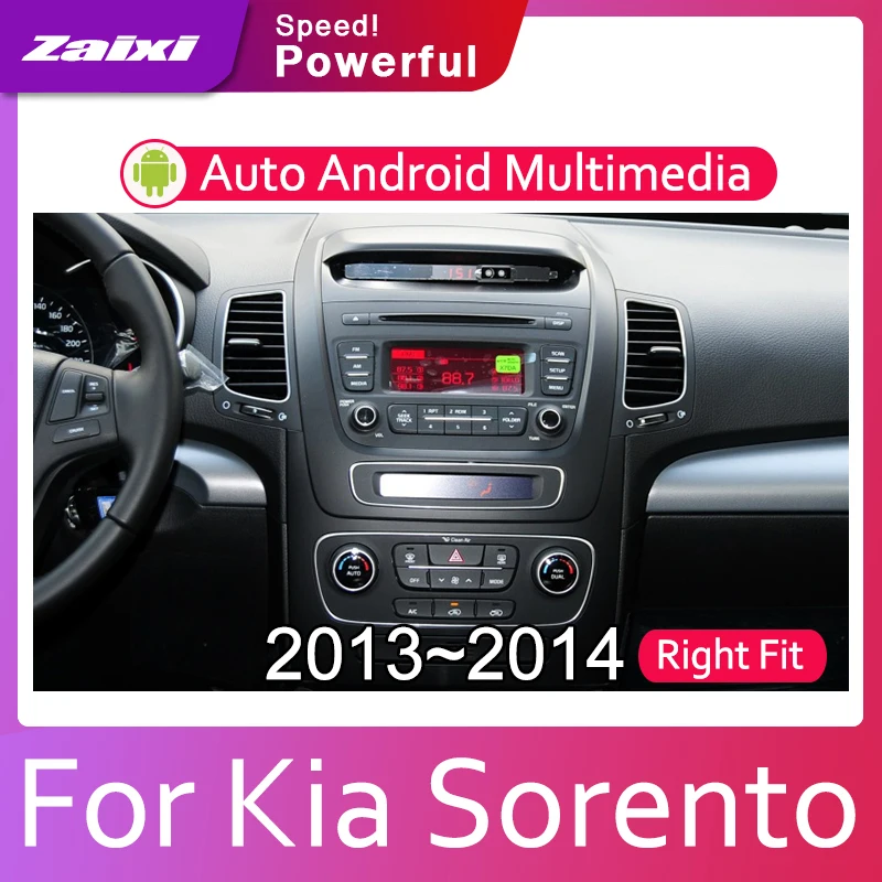 Android 2 Din автомобильный DVD радио мультимедиа видео плеер gps карта для Kia Sorento 2013 медиа Navi навигация