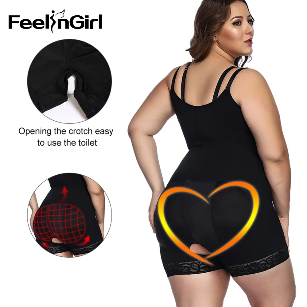 FeelinGirl размера плюс XS 6XL Корректирующее белье для талии трусы похудения