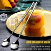 304 Stainless steel dinnerware set spoon tea spoon Dessert coffee ice cream spoons Kitchen accessories Bar tools new long handle ► Photo 1/6