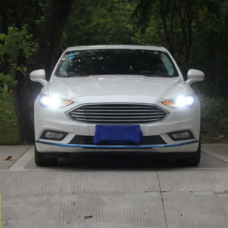 Drl светодиодные дневные ходовые Cob Assessoires аксессуары для укладки Automovil лампы фары Задние Автомобильные фары в сборе 13 для Ford Mondeo