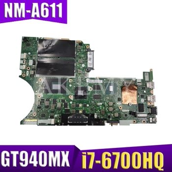 

NM-A611 for Lenovo Thinkpad T460P notebook motherboard i7 6700HQ GPU GT940M FRU 01YR856 01HX091 01AV878 01YR858 01HX093