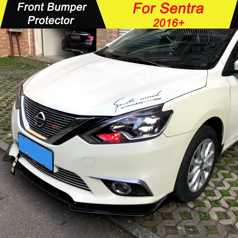 Передний бампер спойлер для Nissan Sentra переднего бампера v-стиля диффузор украшения защитные бамперы тюнинг-пакет для Sentra X-Trail