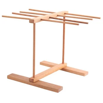 

Collapsible Pasta Noodles Drying Rack Wood Kitchen Storage Stand Fruit and Vegetable Shelf
