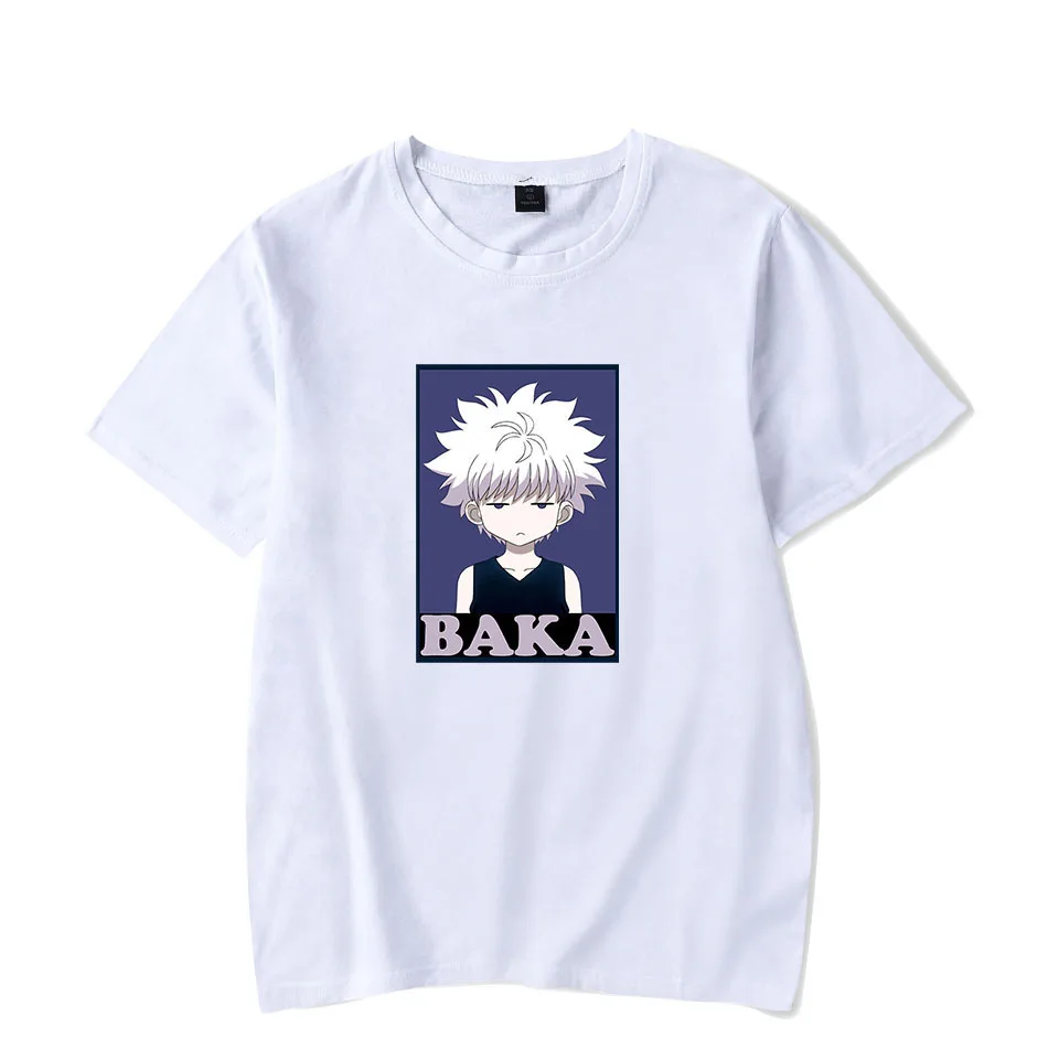 Новая футболка с аниме Hunter X BAKA мужские и женские футболки повседневная белая