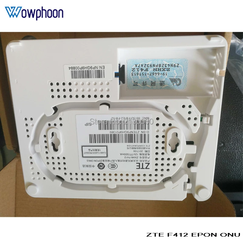 50Pcs ZTE ZXA10 F412 EPON ONU 1GE+ 1FE+ 1TEL fiber