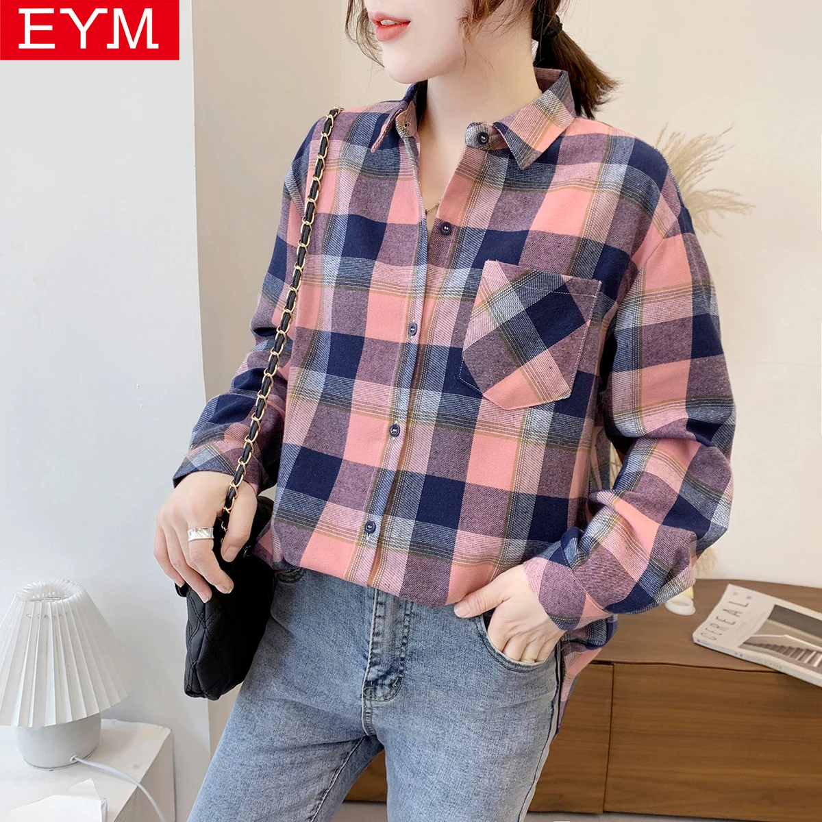 Casual blouse designs 2021 Clearance