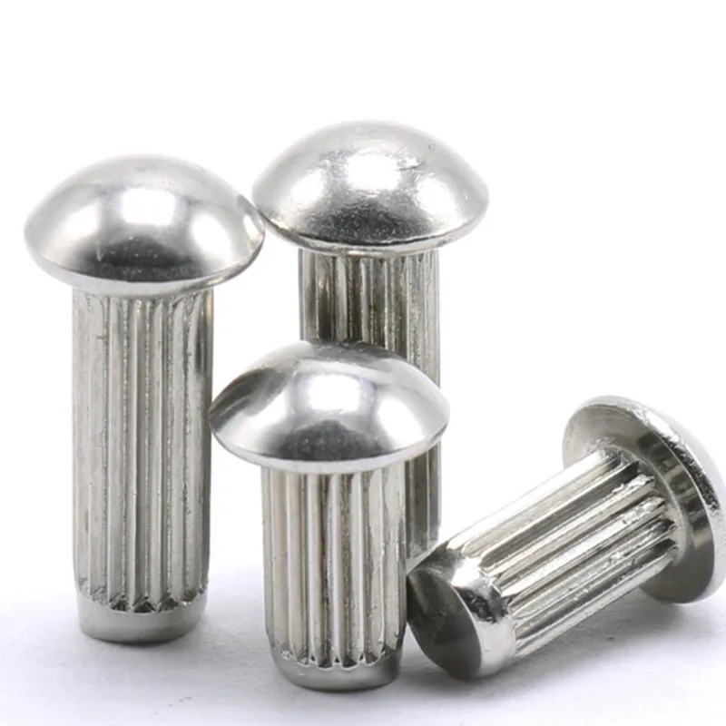 200pcs Gb827 M2 M2.5 M3 Knurled Solid Aluminum Rivets For Name Plate