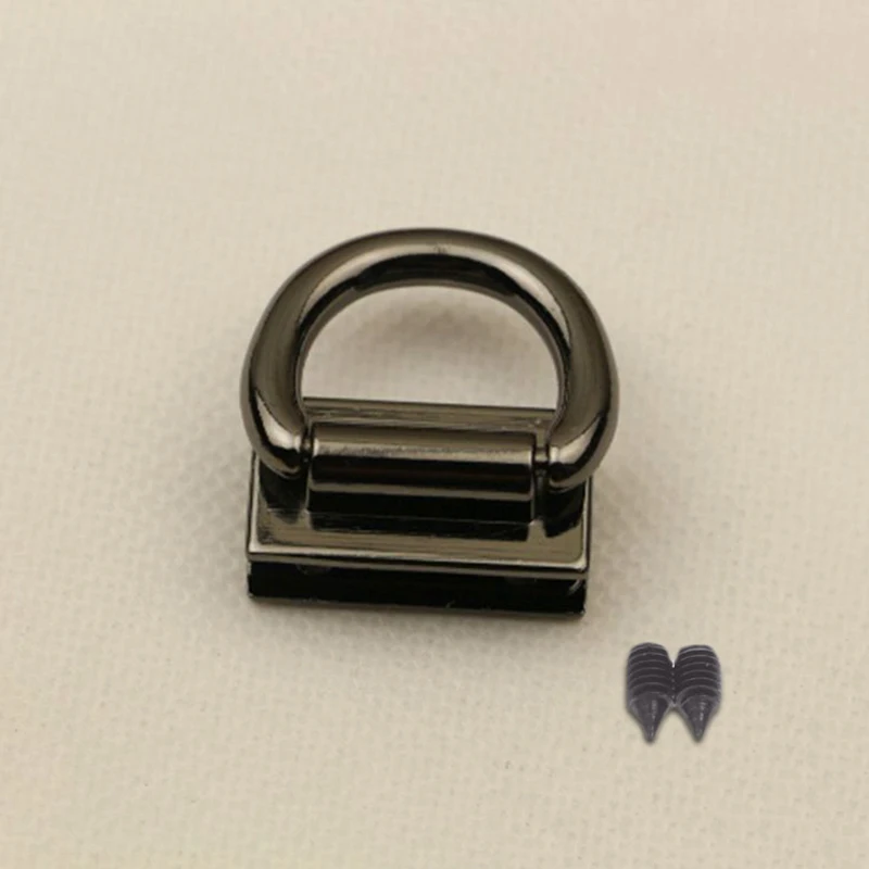1 шт. металлическая прочная Пряжка Twist Lock фурнитура Сумочка DIY Поворотный замок застежка для сумки сплошной цвет сумка аксессуары - Цвет: black