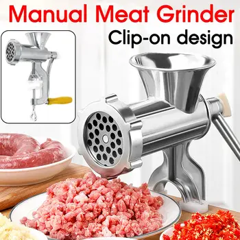 

Kitchen Tools Manual Meat Grinder Hand Operated Beef Noodle Pasta Mincer Sausages Maker Gadgets Aluminum Grinding Machine