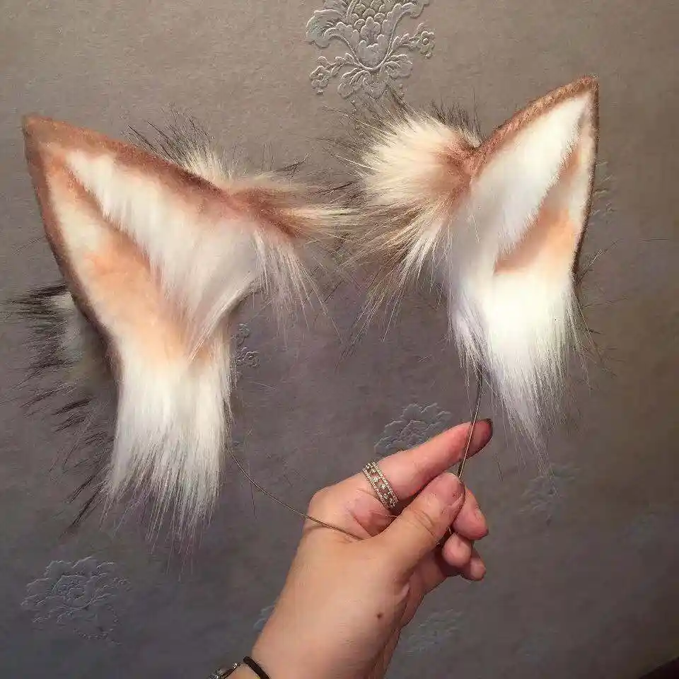 Anime Fox Ears Headmand Work For Lolita Cosplay Costume Accessories Cosplay Props Whipwhip Whipping Aliexpress