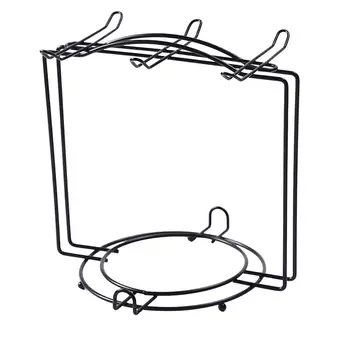 

Innovative Multiple Hooks Mug Holder Glass Cup Rack Tea Black Coffee Anti-Rust Coated Steel Display Stand