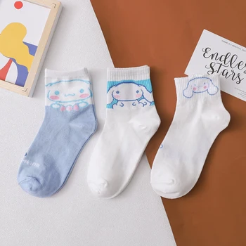 

2020 new Japanese and Korean cute cartoon cotton socks cute girl in tube socks candy-colored combed cotton short socks