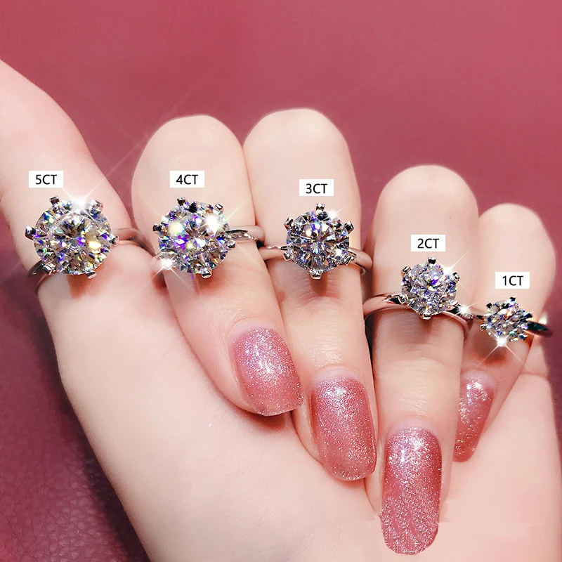 Brilliant Round Cut Engagement Ring 1 CTW Moissanite With Diamond Band Wedding Ring In Solid 14K White Gold Fine Jewelry - Image 6