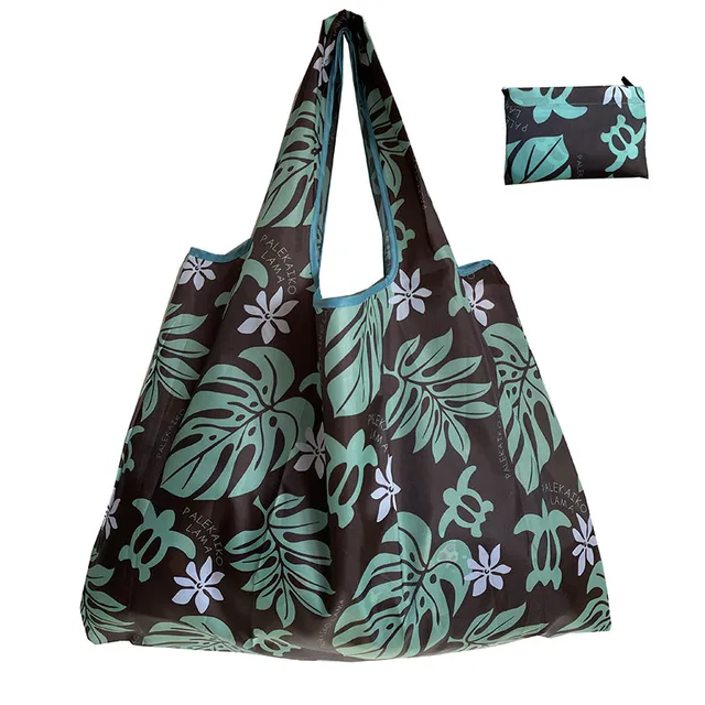 Large Reusable Grocery Store Green Shopping Bag 50 Pound Handbag Foldable Ladies Shoulder Bag Washable Handbag 2021 106