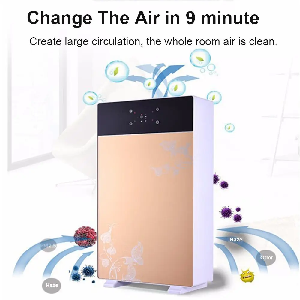 Air Purifier Sterilizer Addition To Formaldehyde Wash Cleaning Intelligent Household Hepa Filter Smart PM2.5 Smoke Purifier 220V