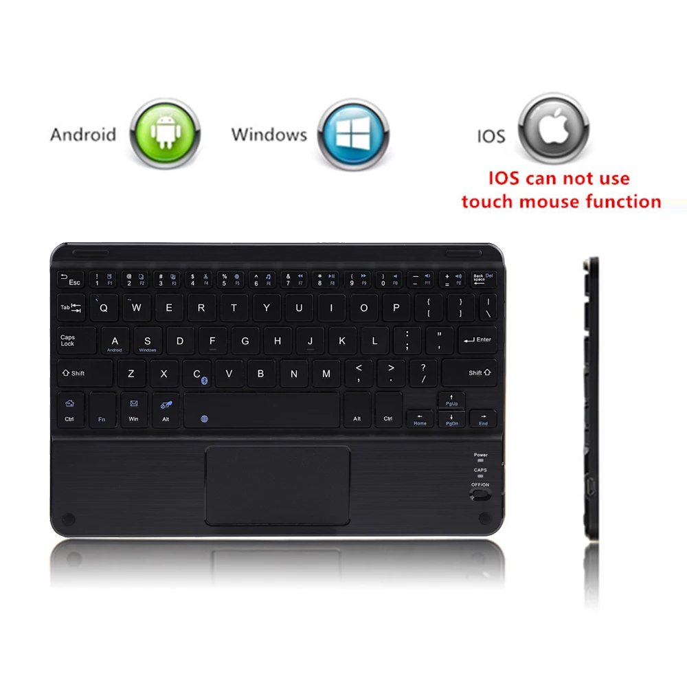 Touch Wireless Bluetooth Keyboard For Android Tablet PC Laptop Universal  Portable Mini Wireless Bluetooth Keyboard With Touchpad - AliExpress