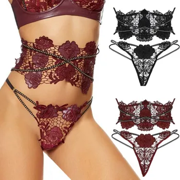 

Sexy Lingerie Lace Floral Belt Women High Waist Mesh Suspender Belt Female Lady Elastic Sexy Erotic Underwear Femme Night Club
