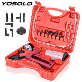 

YOSOLO Hand Held Brake Bleeder Tester Set Multifunctional Car Automotive Self Kit Vacuum Pump Brake Bleeder Screw Adapter