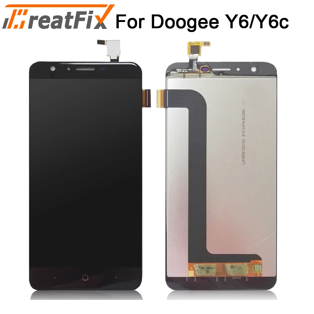 Для Doogee Y6 Y6c ЖК-дисплей+ сенсорный экран дигитайзер сборка Замена Для doogee y8 y8c дисплей ЖК-экран - Цвет: For Doogee Y6 Y6C