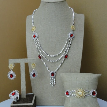 

Yuminglai 2019 Dubai Luxury African Fashion 24K Jewelry Sets FHK7224
