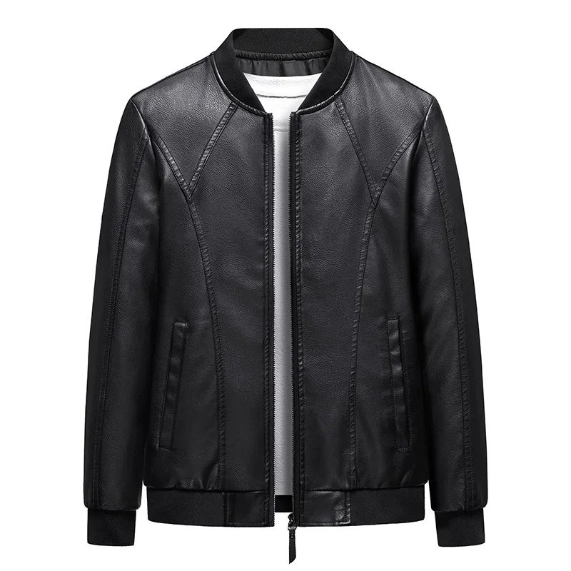 

Men PU Leather Jacket Motorcycle 8XL Men's Jackets Black Outwear New Male Autumn Casual Motorcycle PU Jacket Biker Leather Coats