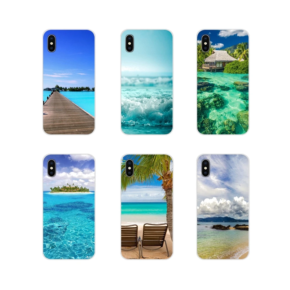 Fashion Case The Sea Waves Beach spray ocean island For Huawei G7 G8 P8 P9 P10 P20 P30 Lite Mini Pro P Smart Plus 2019 | Мобильные