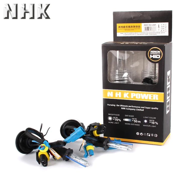 NHK H3 Xenon HID автомобильный светильник Модифицированная лампа 3000K 4300K 5500K 6000K
