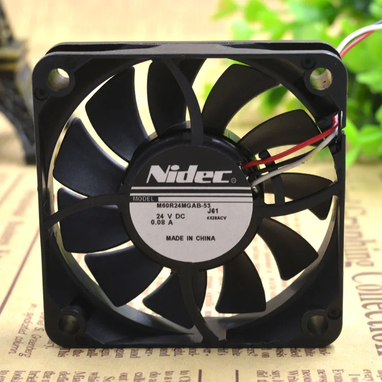 Для Nidec M60R24MGAB-53J56 24V 0.08A 60*60*15 3 линии принтер