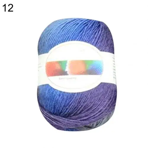 180 м цветная пряжа для вязания, шерстяная пряжа, пряжа для вязания крючком, пряжа для вязания шарфов, перчаток, кукол, ручное вязание, пряжа для шитья - Цвет: 12