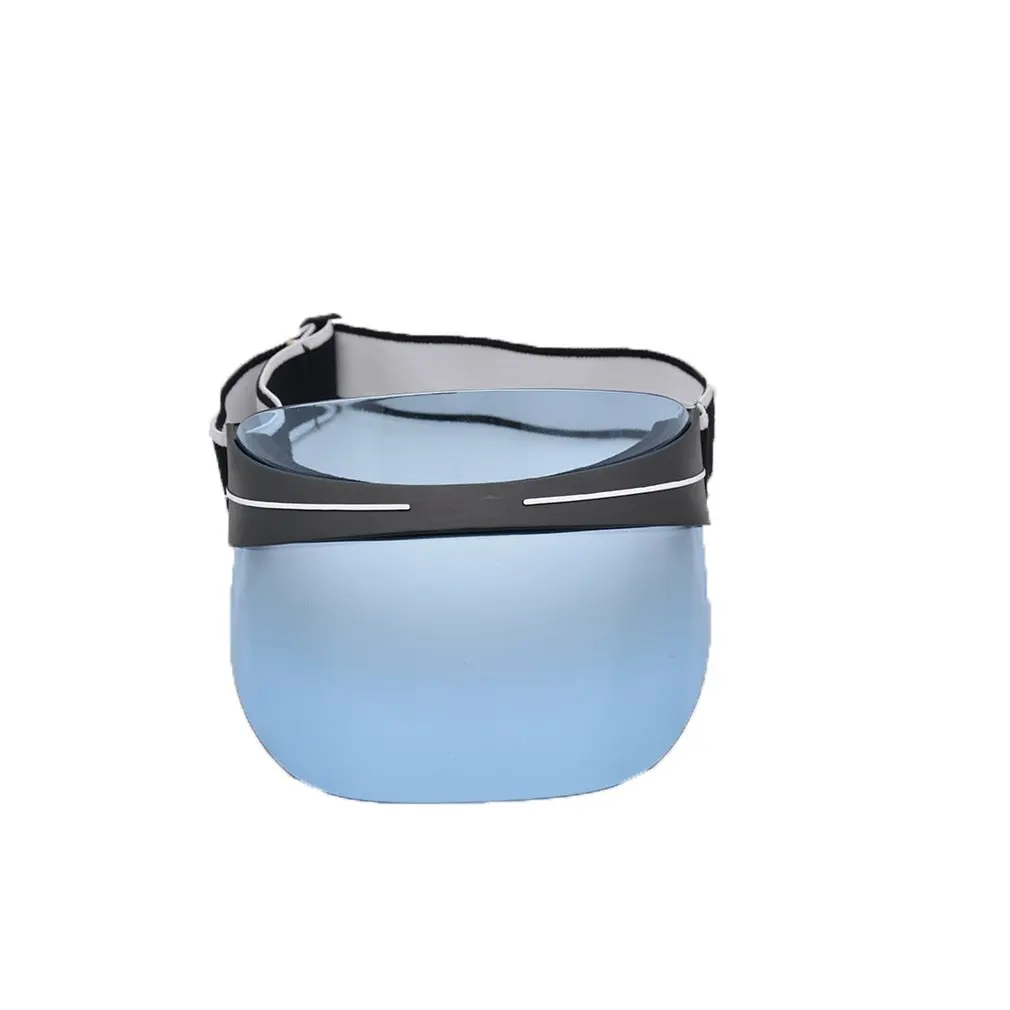 Синий Sunglasses Cap Uv Protection Empty Top Mirror Cover Face Cap Bike Sun Visor Mirror Lens Hat - Цвет: Синий