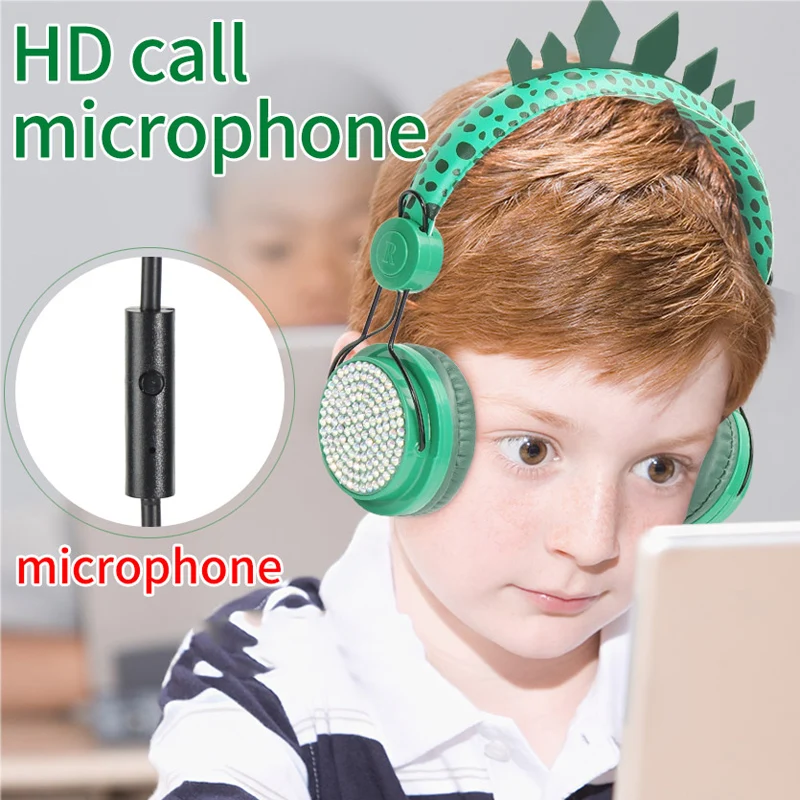 Kids Headphones Cute Wired Headphone With 3 5mm Audio Jack And Microphone For Children 85db Adjustable Headset