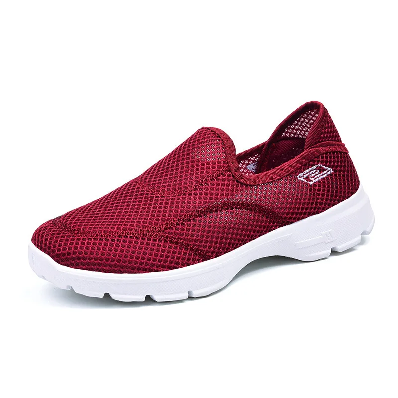 Женская Повседневная обувь; изящная женская обувь; женские удобные дышащие Прогулочные кроссовки macines; zapatillas mujer; ST417 - Цвет: Красный