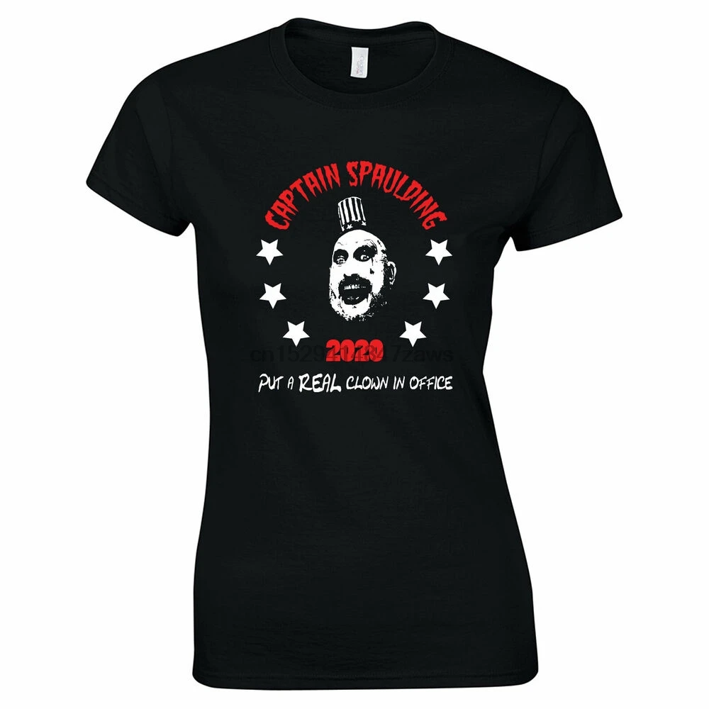689 Captain Spaulding для President женская футболка страшный фильм ужас клоун Новый | Мужская
