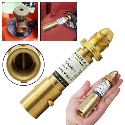 

1*Connector Propane Calor Bottle Refill Adaptor For Gas Autogas Caravan Camping Bayonet Best Celling