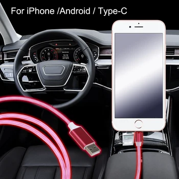 

LEEPEE Streamer Data Line For iPhone For Android For Type-C Magnetic USB Cable 1m Atmosphere Decorative Lamp