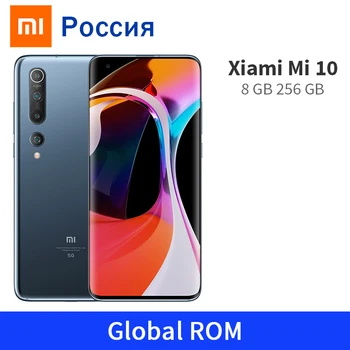 

Global ROM Xiaomi Mi 10 8GB 256GB Smartphone 5G Mi10 Snapdragon 865 108MP Quad Camera LPDDR5 6.67" AMOLED Display 4780mAh