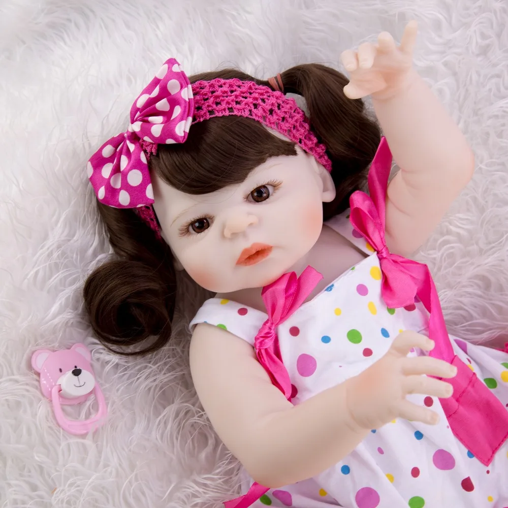 Вьющиеся волосы на весь корпус, силиконовая кукла reborn baby, 23 дюйма, принцесса, девочка, bebe, reborn, для малышей, adoras, куклы для детей, подарок