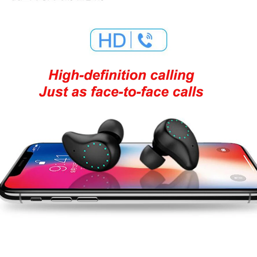 TWS bluetooth-гарнитура 5,0 настоящие беспроводные двойные Висячие Наушники Hifi цифровые спортивные стерео безболезненная одежда шумоподавление мини-дизайн