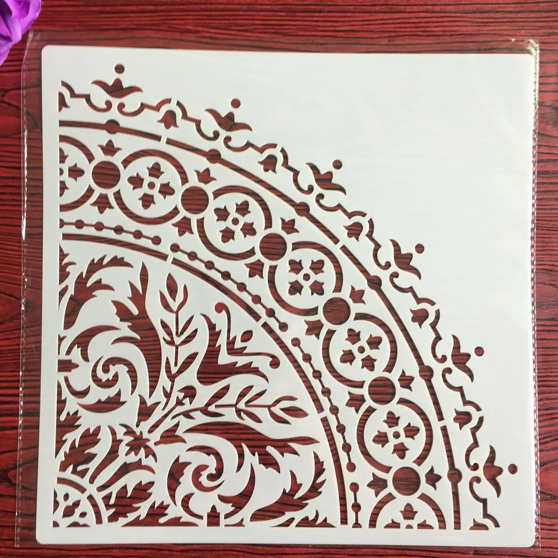 30*30cm Size DIY Craft Mandala Stencils for Painting on Wood