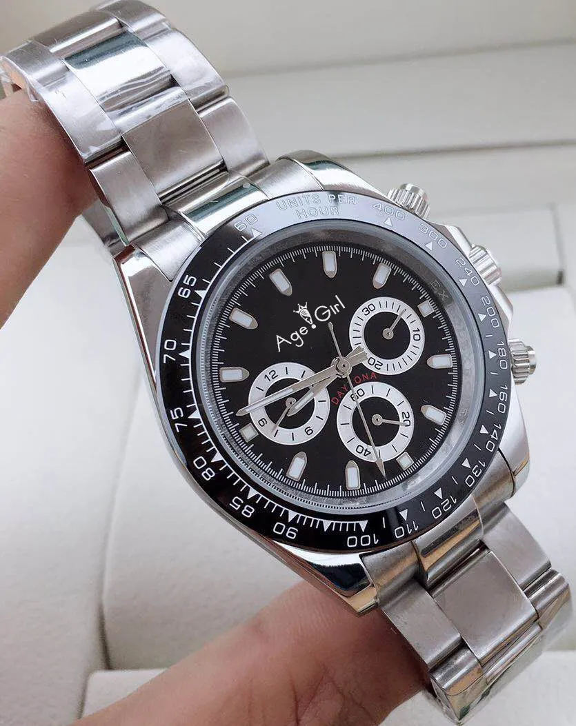 

Brand New Men Automatic Mechanical Watches Black Blue White Stainless Steel Sapphire Ceramic Bezel Sport Watch 40mm AAA+