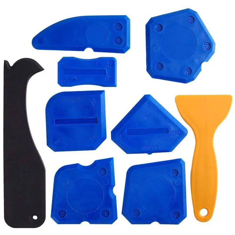 

9 Pieces Sealant Tools Caulking Kit Silicone Remover Sealing Tool for Bathroom Kitchen Room and Frames Sealant Seals