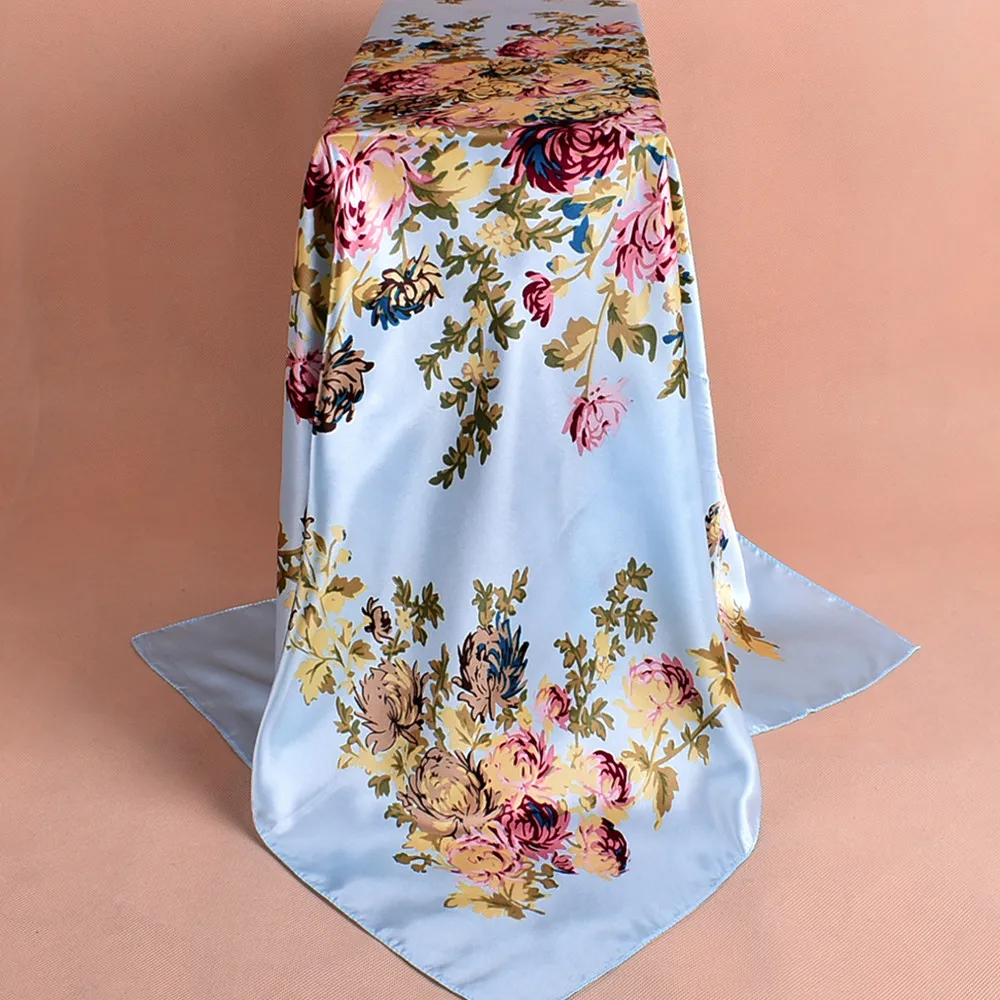 Осенне-зимний шарф женский модный принт Мягкий Шелковый шаль обертывания шарф шарфы женский платок большой платок#926
