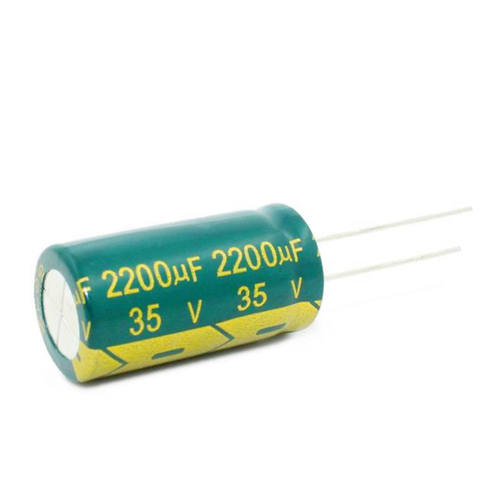 

10Pcs 35V 2200uF 13x26mm Aluminum Electrolytic Capacitor high-frequency low-impedance Capacitors 35v2200uf