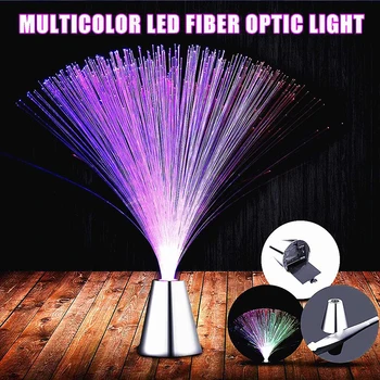 

Multi-color LED Optic Fiber Light Stand Night Light Lamp For Interior Decoration Centerpiece Wedding Gift