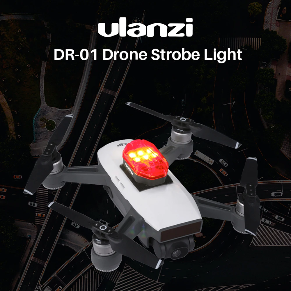 Buy Ulanzi DR-01 Drone Strobe Light Red Green White Light Source Night Navigation Light for DJI MAVIC MINI Universal Drone Accessory