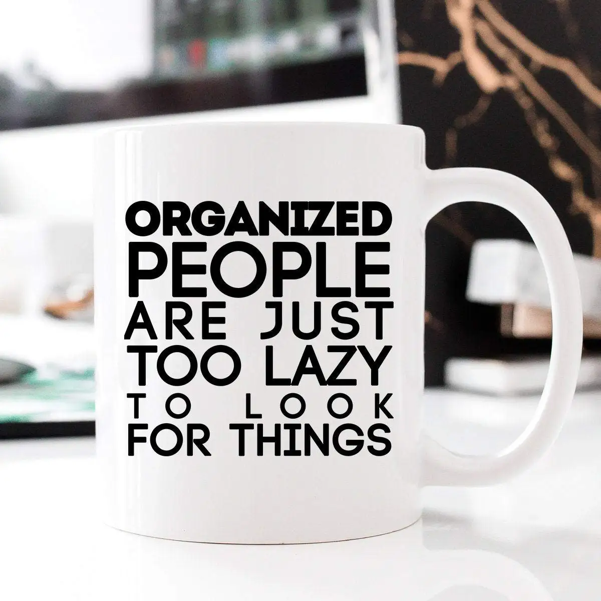 Организованные люди .. Забавная кофейная кружка Офисная Подарочная для работы с
