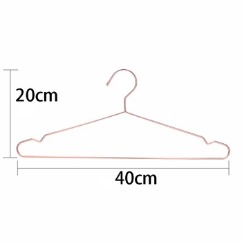 

10Pcs Rose Copper Gold Metal Clothes Shirts Hanger with Groove, Heavy Duty Strong Coats Hanger, Suit Hanger Rose Gold