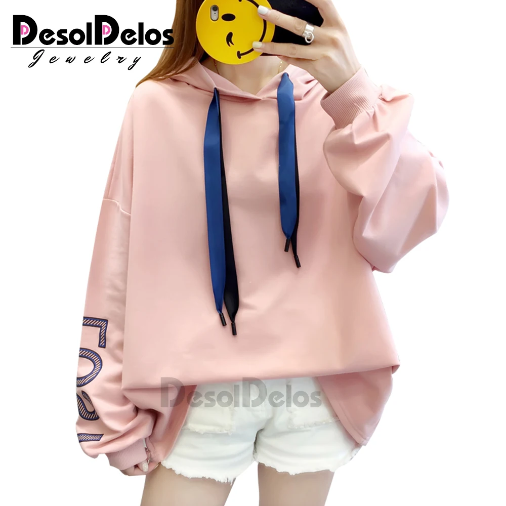Women Hoodies Pullover Sweatshirts Harajuku Plus Size Hoodies Long Sleeve Hoody Female Spring Autumn Hooded sudadera mujer 2019