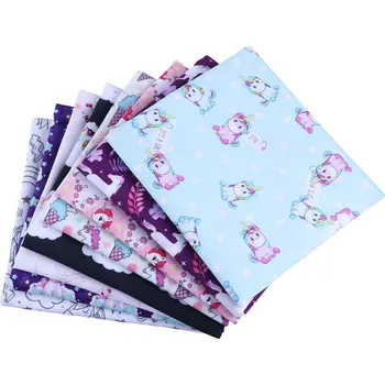 

50*145CM unicorn pattern Polyester cotton Fabric Patchwor Printed for Tissue Kids Home Textile for Sewing Doll Dress Curtain
