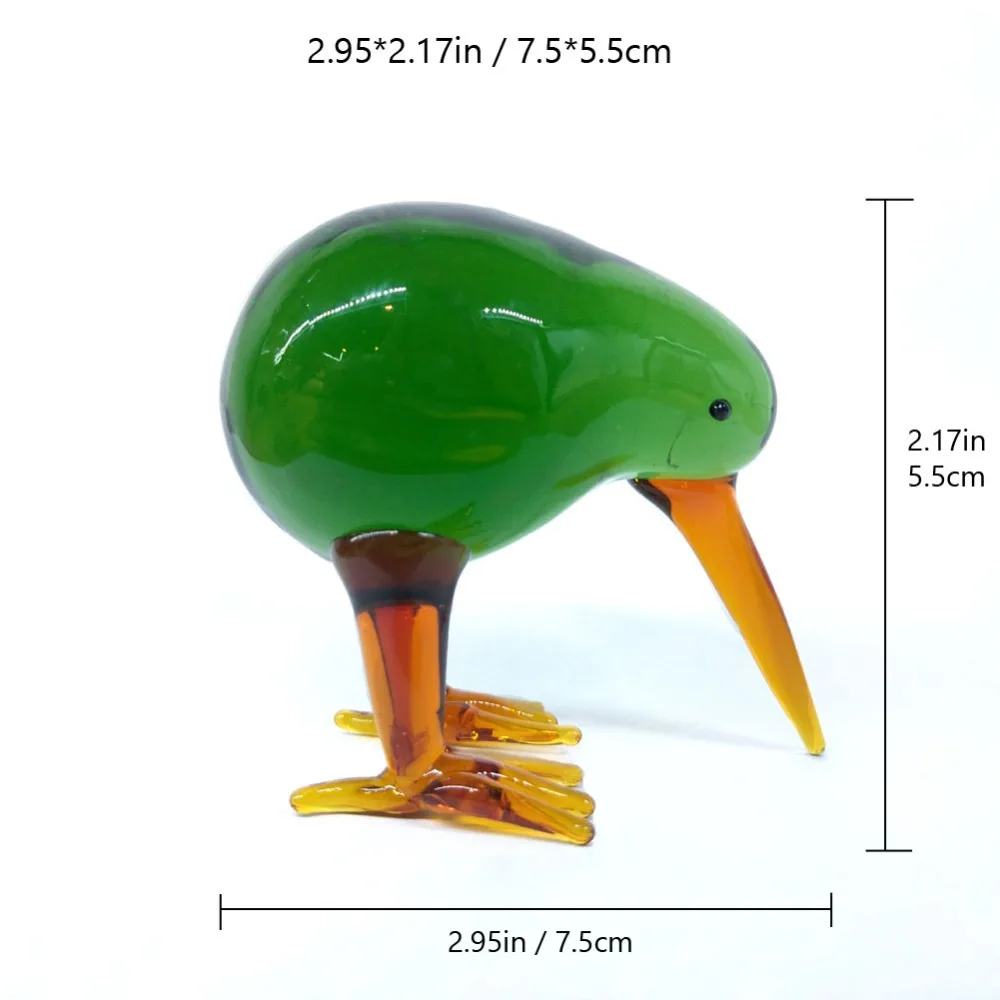 Хрустальное Стекло Выдувное Колибри фигурки животных Птица миниатюрная ручная выдувная Современная миниатюрная домашняя декоративный аксессуар Рождественский подарок